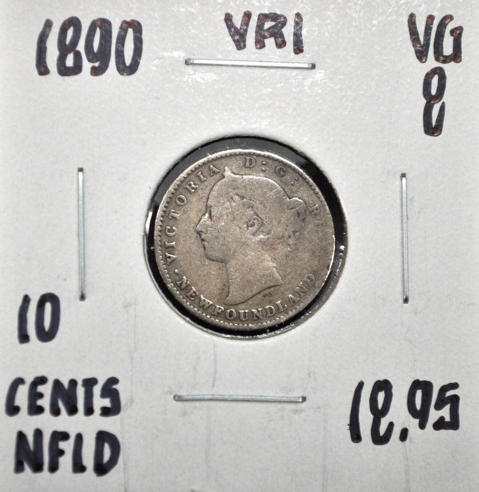 1890 Newfoundland 10 cents