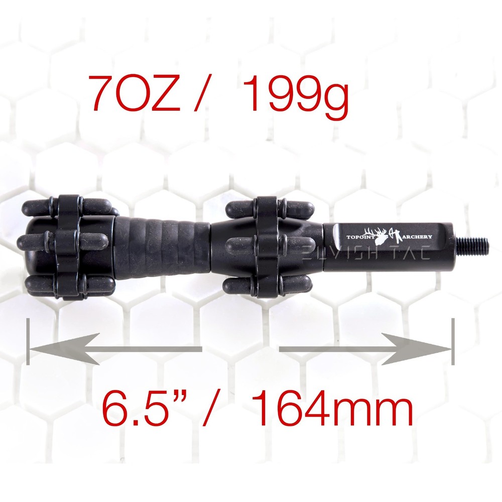 6.5" Customizable Stabilizer Vibration Dampening Compound Bow Accuracy Balance