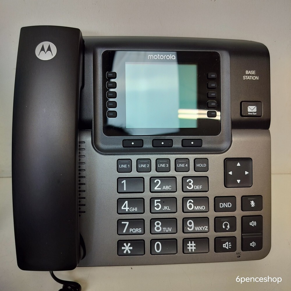 OB Motorola ML1002H line Phone System Bundle 2 Additional Cordless handsets