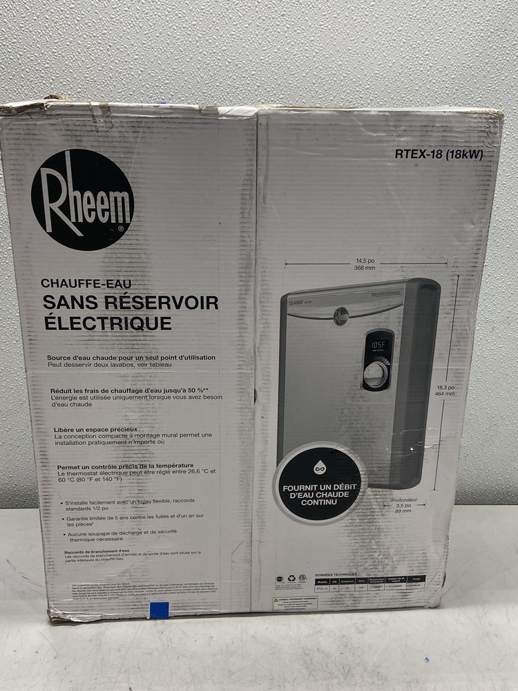 Rheem RTEX-18 Tankless Electric Water Heater 18KW