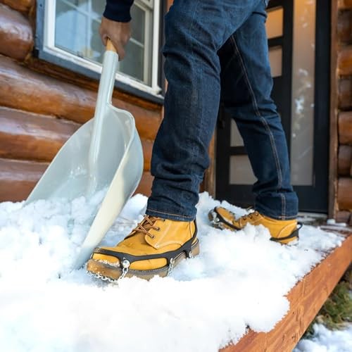 Traction Chains for Walking on Ice and Snow (Pair) Medium