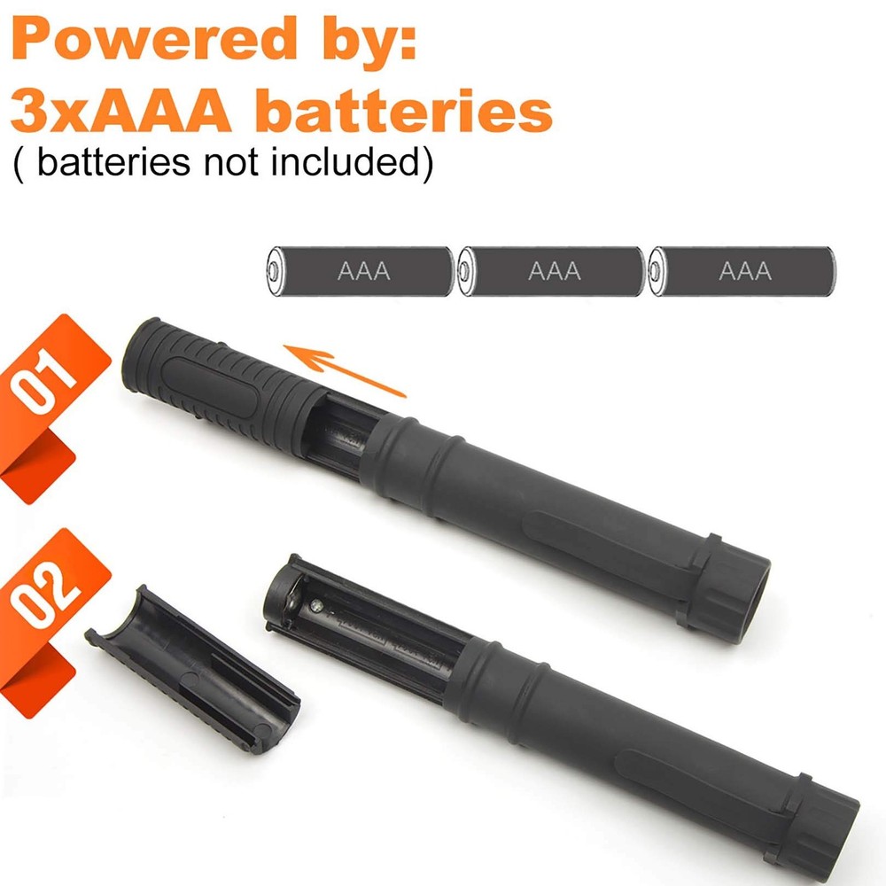 COB LED Work Flashlight with Magnetic Base and Clip Led Light 4pk