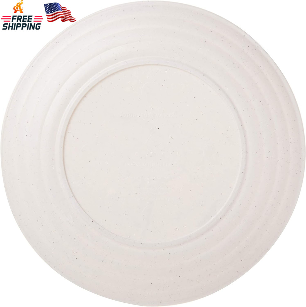 Nordic Ware Polypropylene Plates Microwave Serveware, 10", White