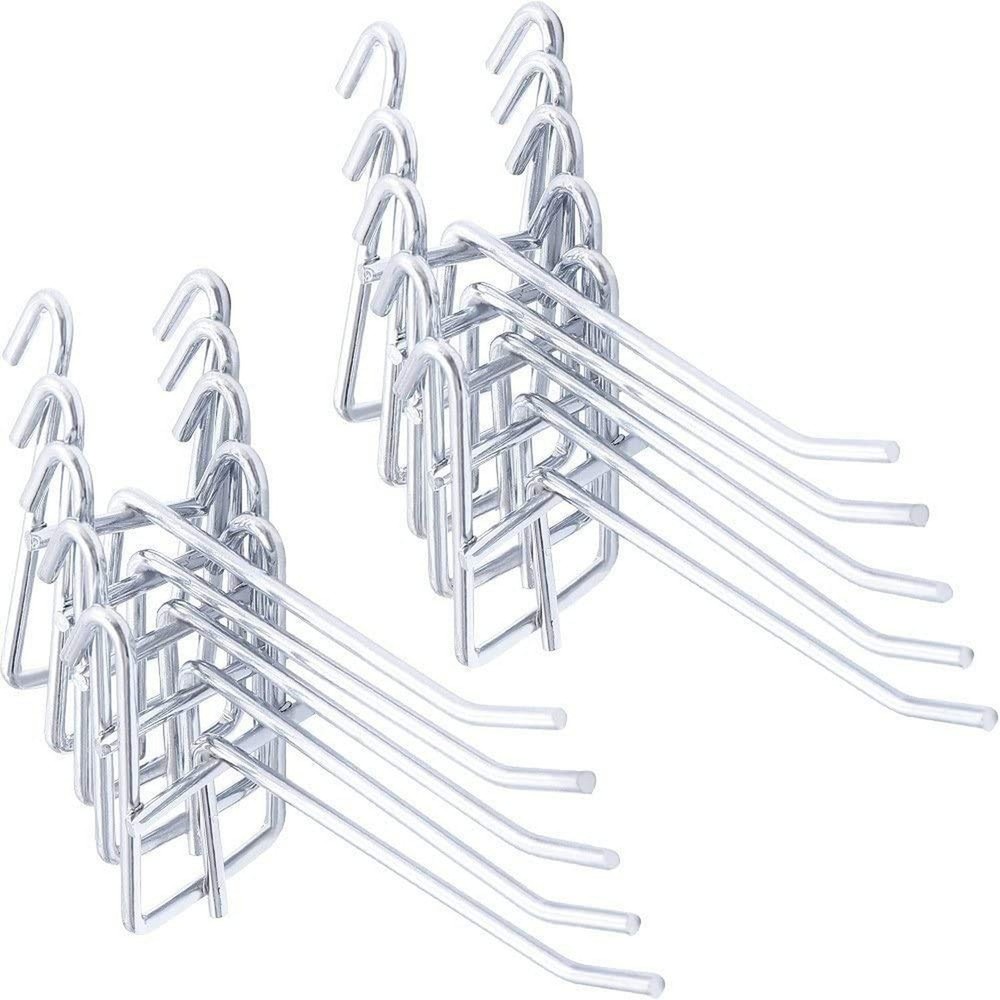 Stainless Steel Grid Wall Bracket Peg Board Display Hook for Panel for Superm...