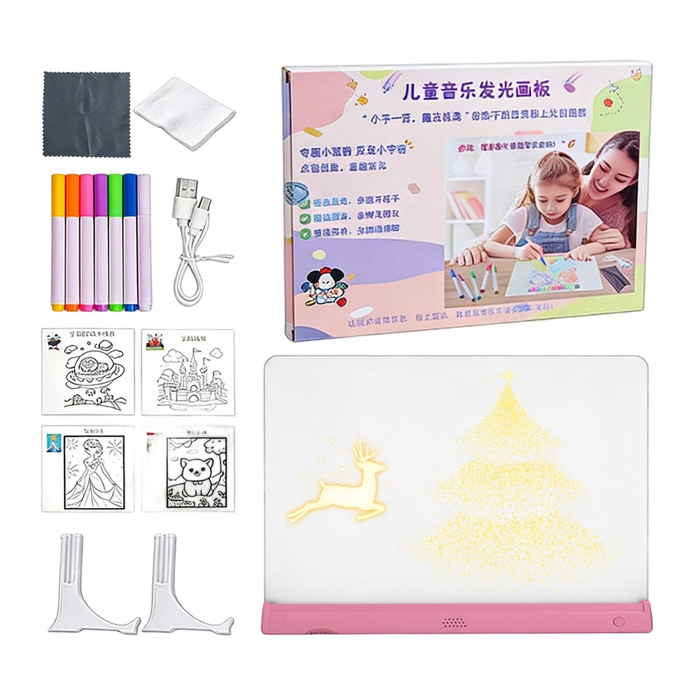 LED Drawing Board Reusable Writing Supplies LED Acrylic Message Board