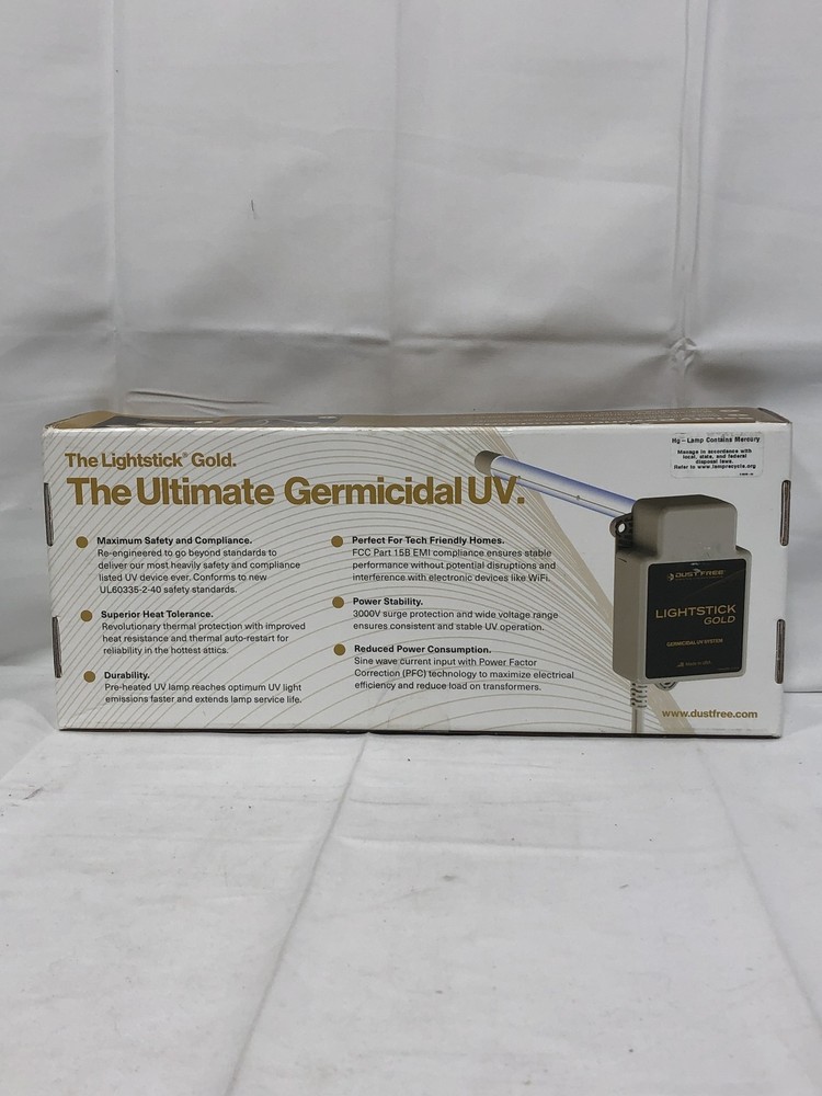 Dust Free Lightstick Gold Germicidal UV System