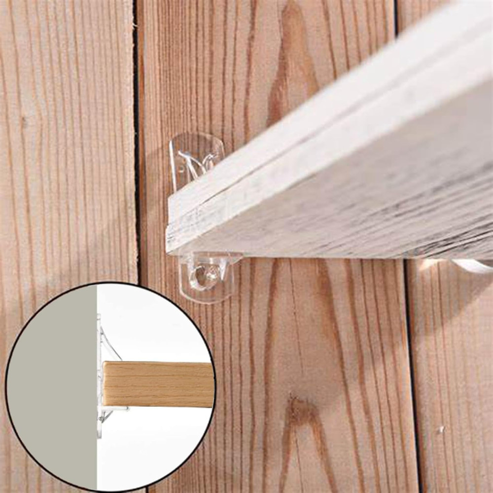 36 Pcs Plastic Locking Shelf Pins, Cabinet Shelf Clips Locking Shelf Support Peg