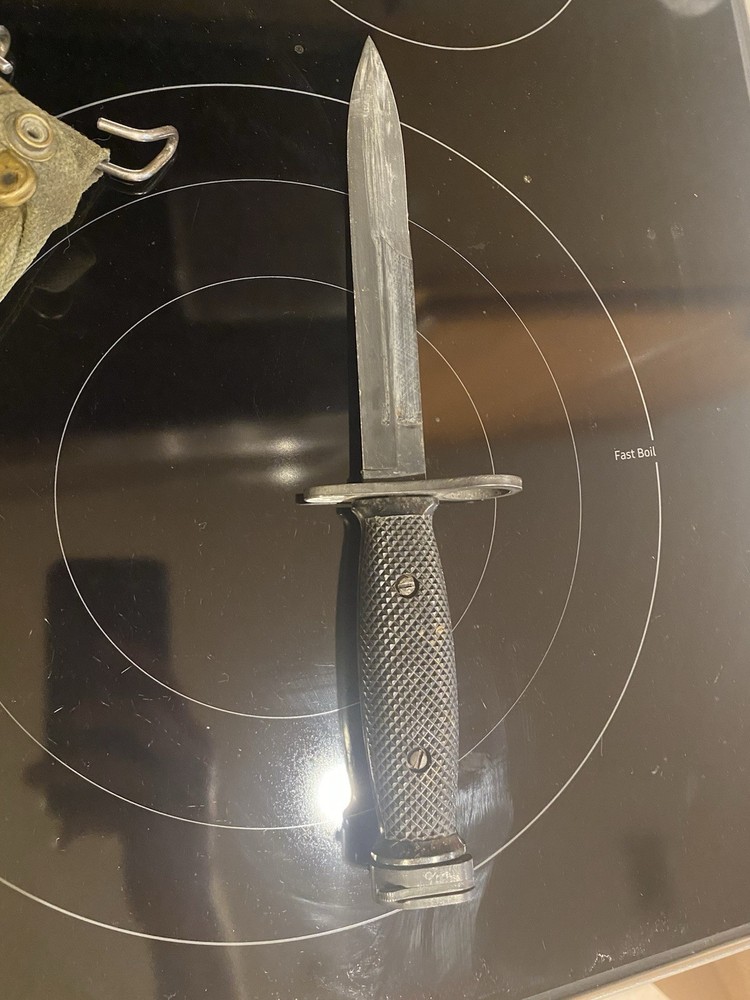 Vintage M7 Bayonet US Marked With Scabbard