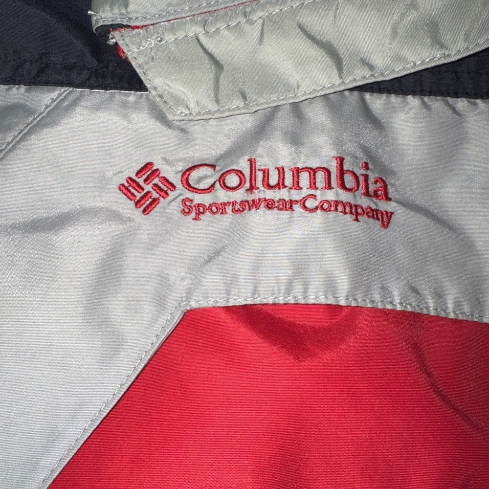 Columbia Jacket Mens Large Red, Gray , Black Interchange Core Outdoor
