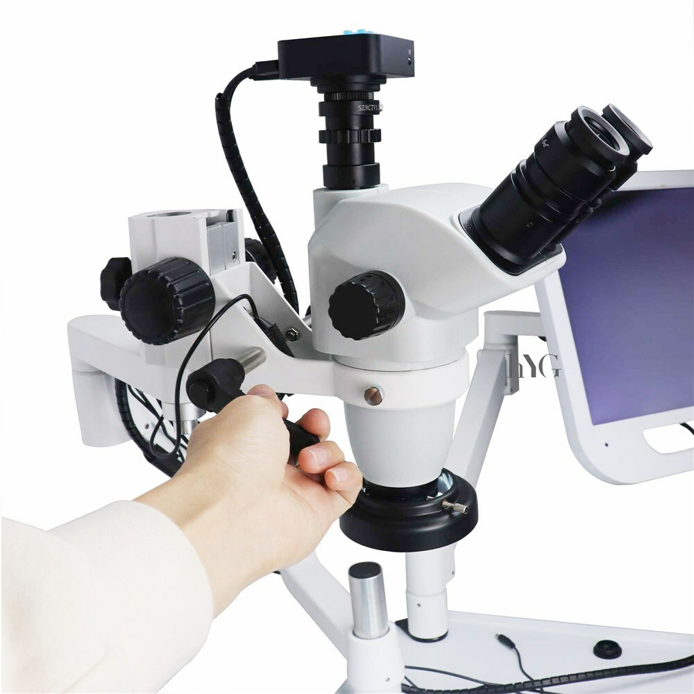 Dental Chair Unit Operating Microscope Endodontic Microscope + Camera Led Light