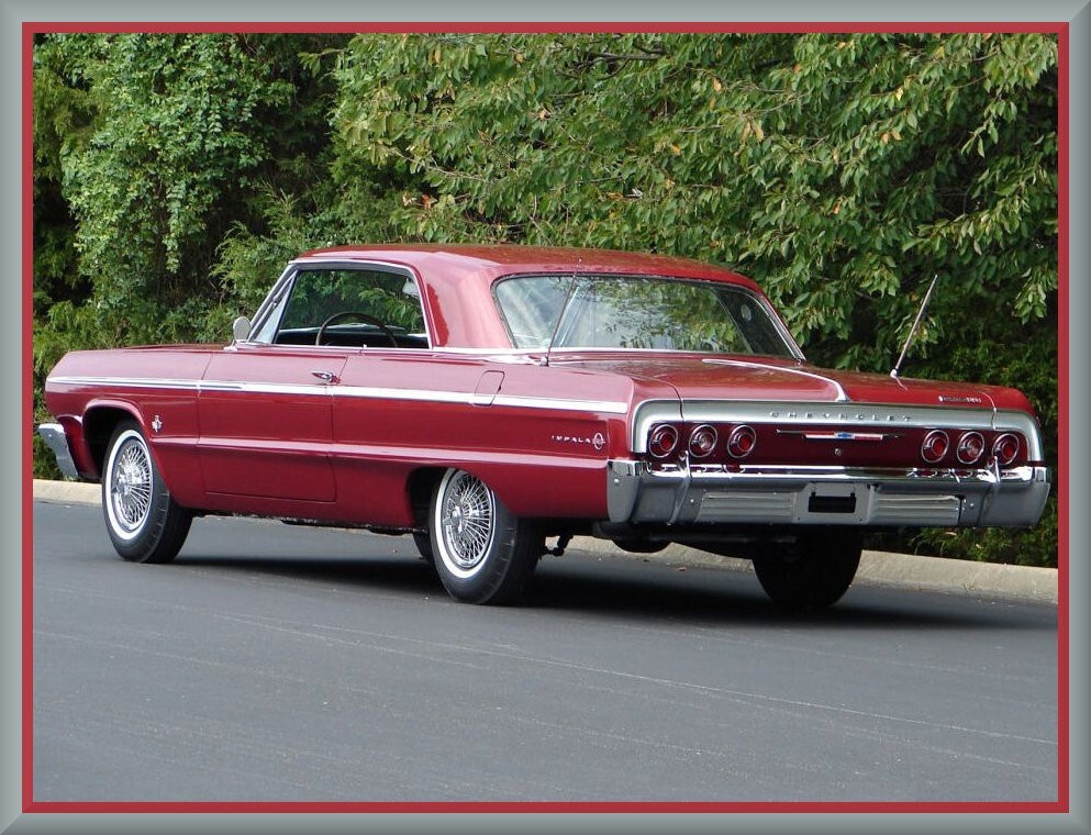 1964 Chevrolet Impala SS coupe, Toolbox - Refrigerator Magnet, 42 MIL