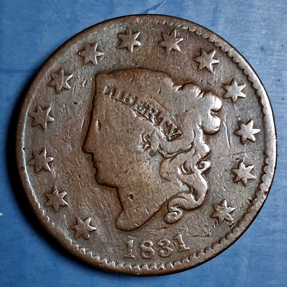 1831 Matron Head Cent. Large Letters. G