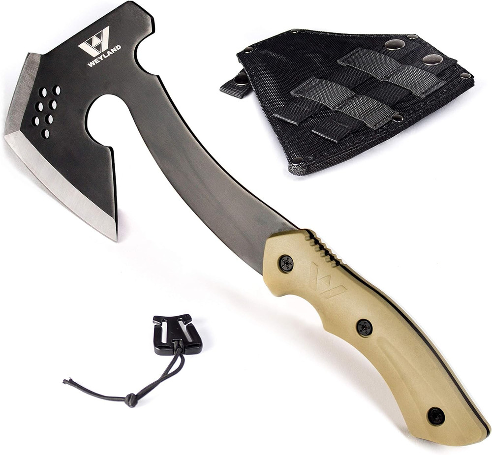 Survival Hatchet & Camping Axe with MOLLE Sheath - Small Bushcraft Camping Axes