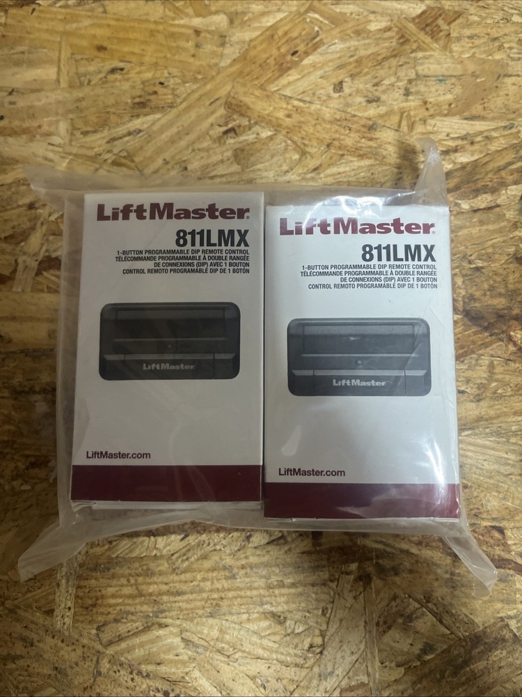 LiftMaster 811LMX 1-Button Programmable DIP Remote Control - (LOT OF 4)