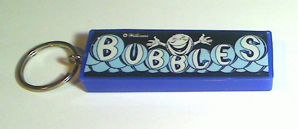 Bubbles  Arcade Marquee Coin Door accessory Keychain