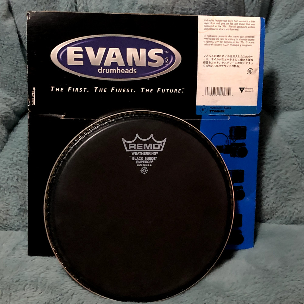 Remo Emperor Black Suede 8" drumhead