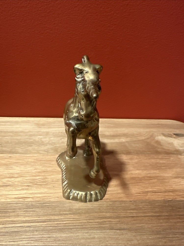 Vintage Brass Unicorn Figurine