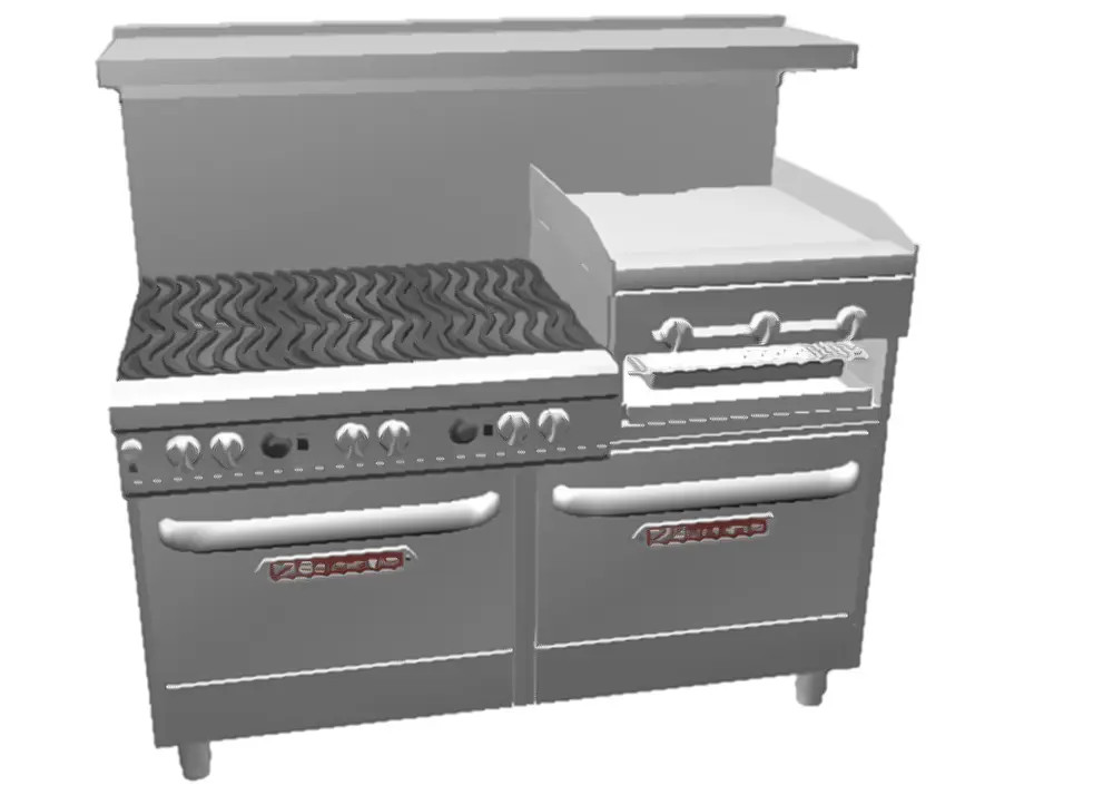 Southbend Ultimate 60" Range w/ Griddle/Broiler, Wavy Grates & 2 Conv.