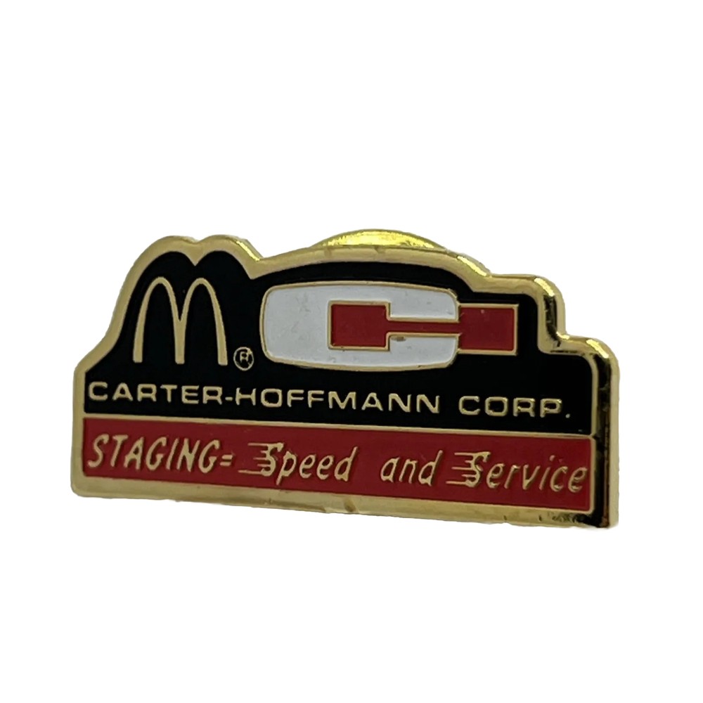 McDonald’s Carter Hoffmann Corp Corporate Partnership Enamel Lapel Hat Pin