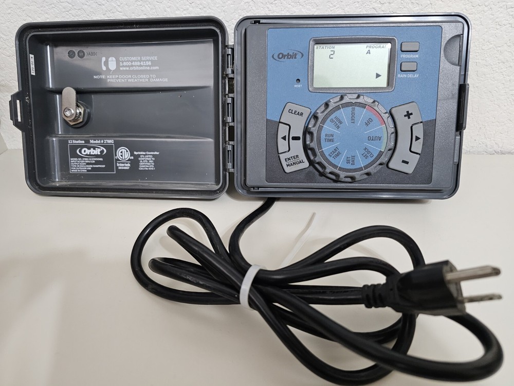 Orbit 12 Zone Station Sprinkler Timer Controller 27892 3 Programs Digital