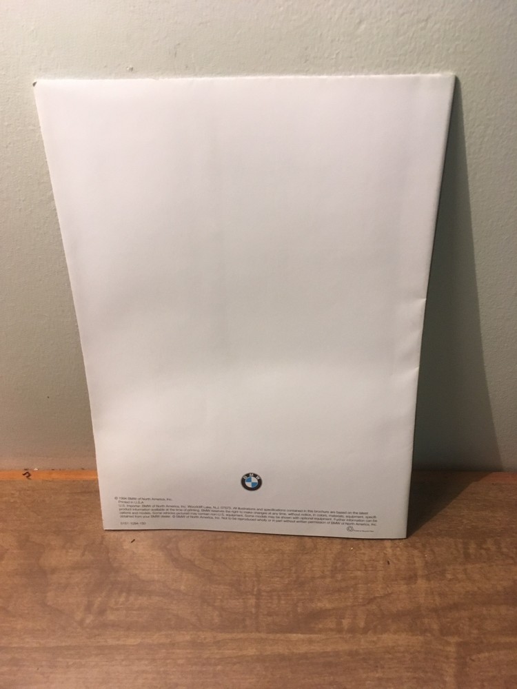 1994 BMW Full Line Fold-out Brochure