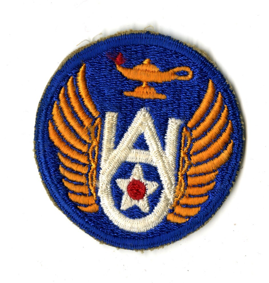 Air University White Back Patch WWII Vintage