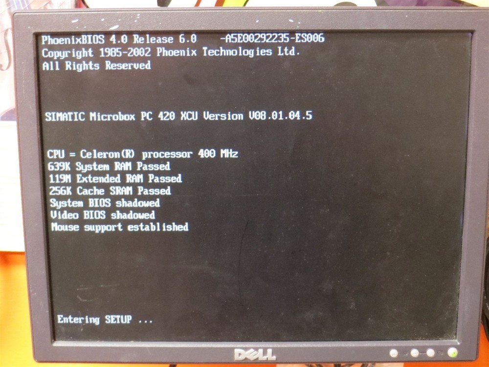 Siemens Simatic Industrial MicroBox PC Intel Celeron 400MHz 128MB 0HDD No PSU