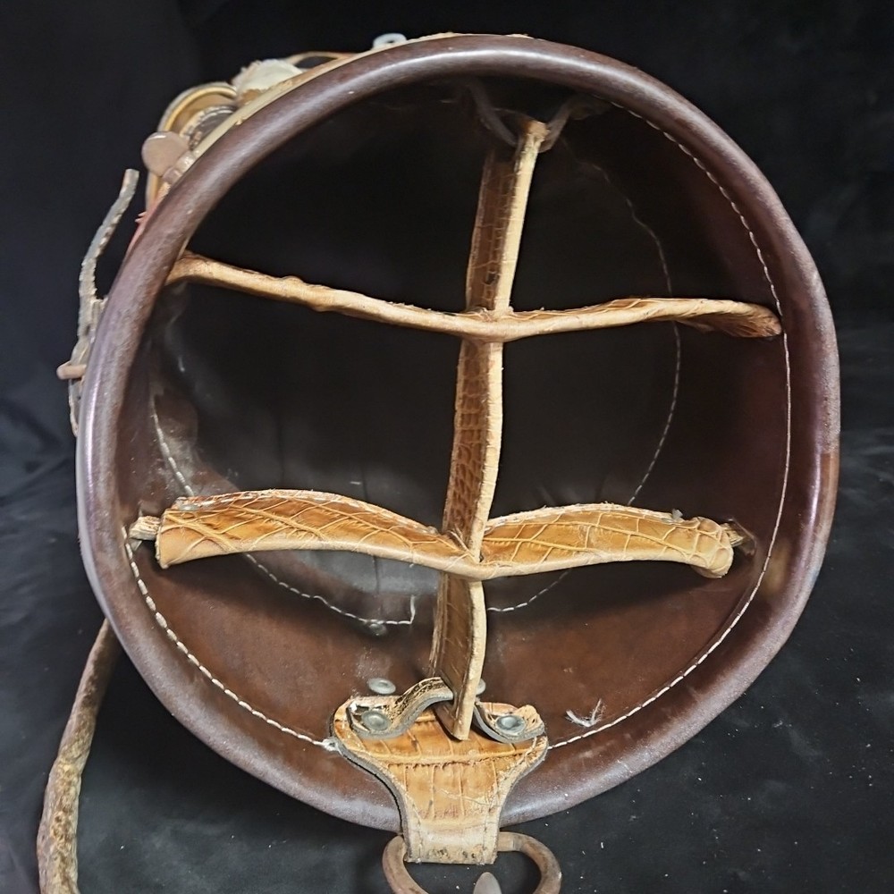 Vintage Bolsas Figueroa Mixed Leather Patchwork Golf Bag With Headcovers