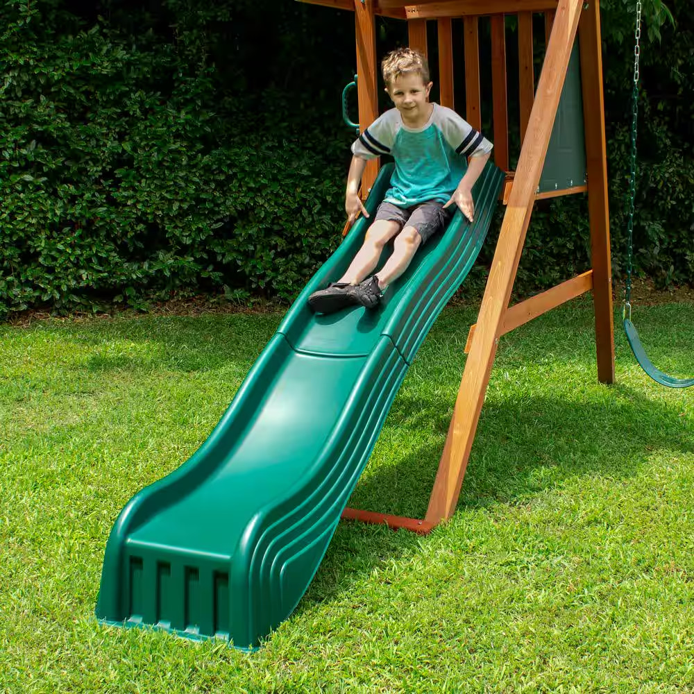 Forest Green Cool Wave Slide