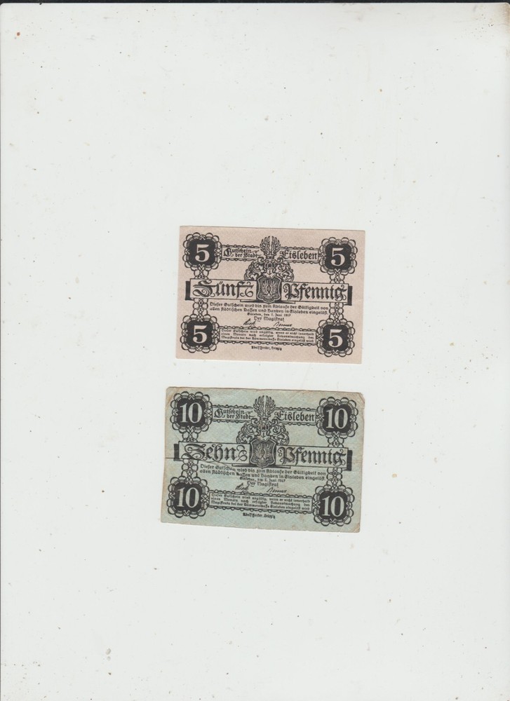 EISLEBEN  TWO  NOTES  1917