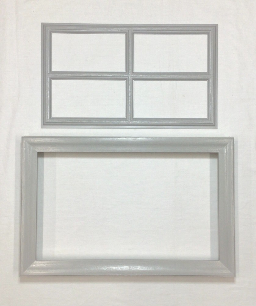 Gray Amarr Garage Door Window Kit Short Panel Frame Insert Grills Glass Options