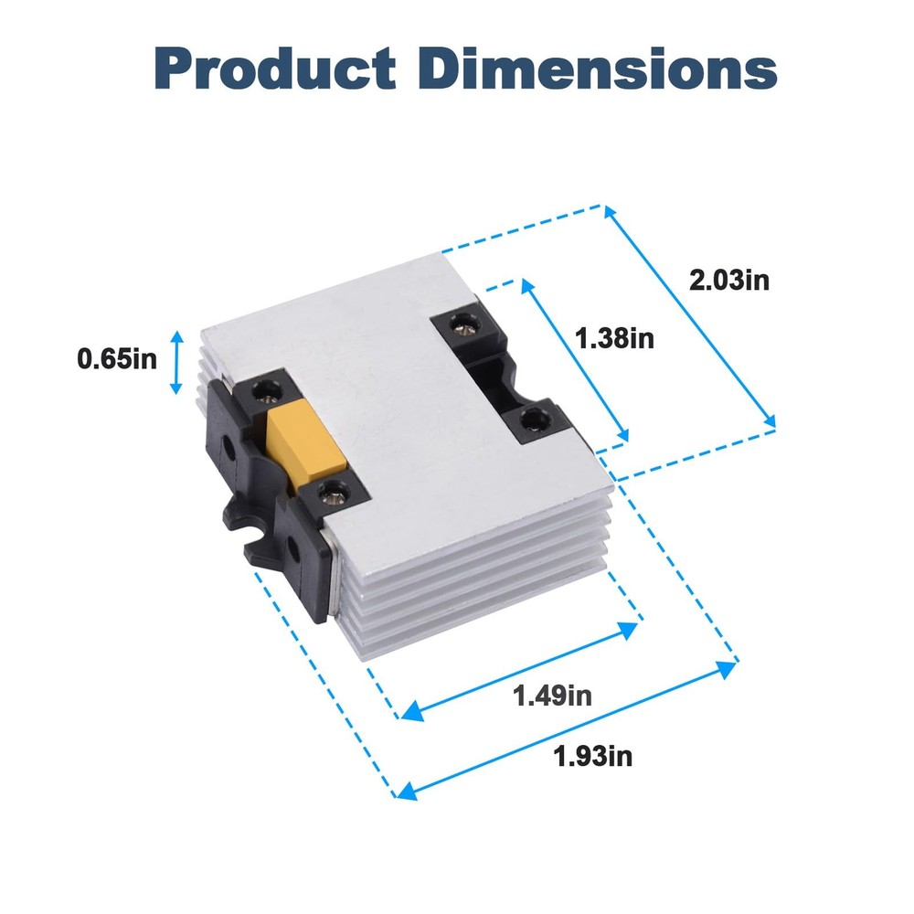 120V 24A Soft Start Module, with Aluminum Block, Soft Start Switch, Soft Star...