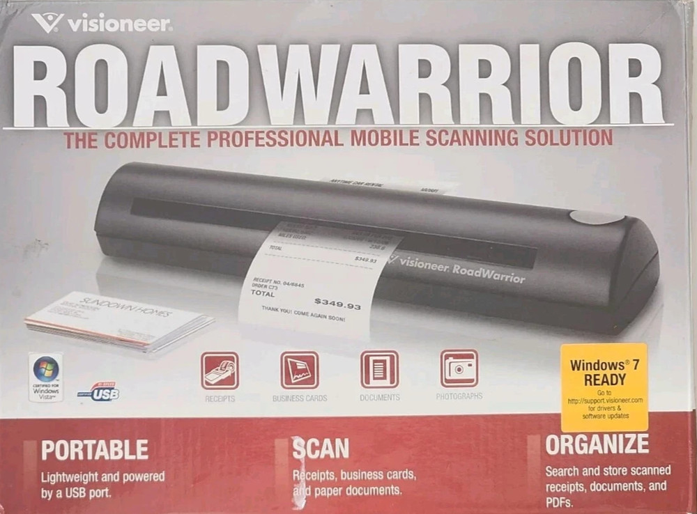 Visioneer RoadWarrior PRW120-WU Pass-Through Mobile Scanner