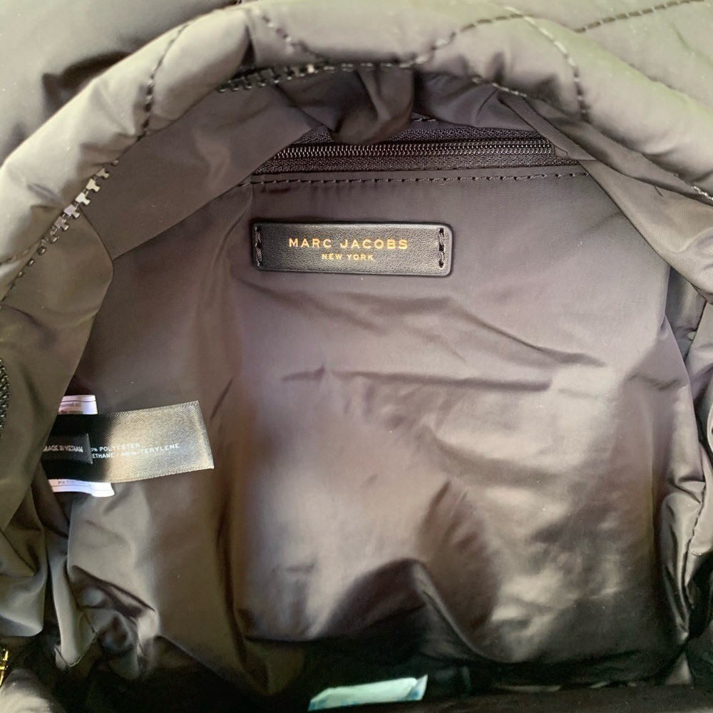 Marc Jacobs Women's Quilted Black Nylon School Backpack