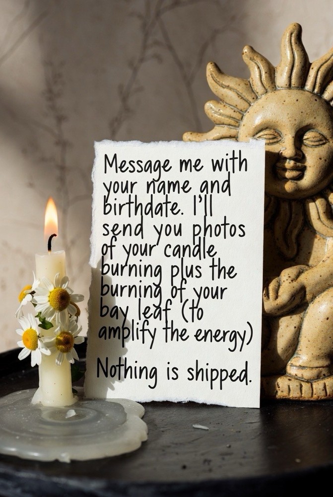 Happiness, Hope, Joy - Candle Burning - Same Day