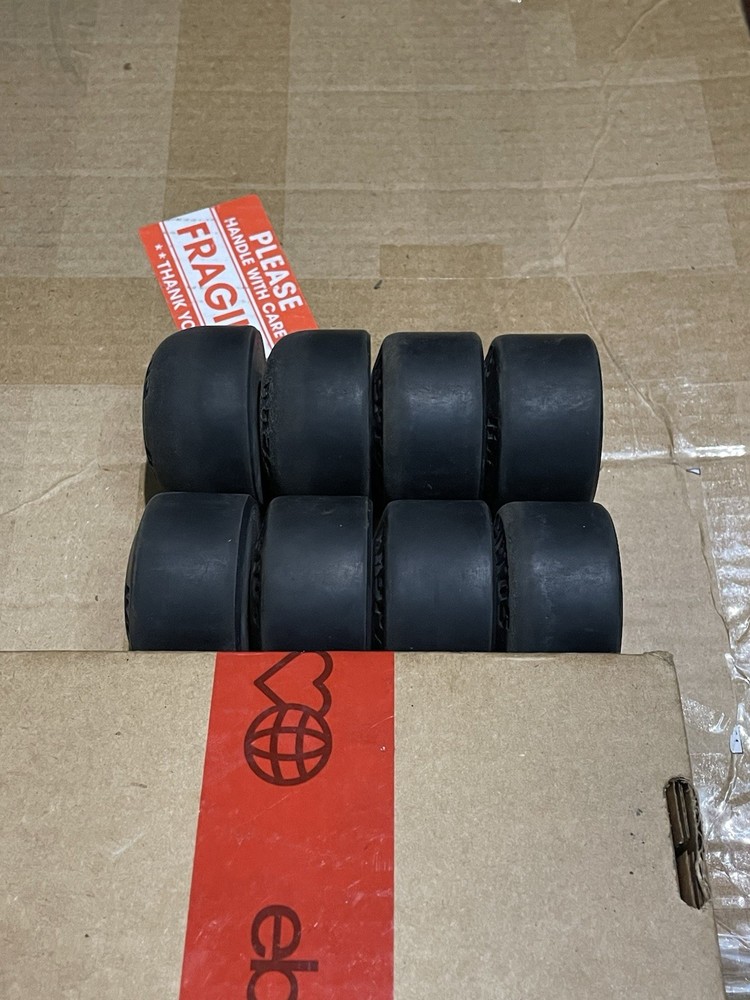 (8) Kryptos Skateboard /Rollerskate Wheels 78A 62mm Black