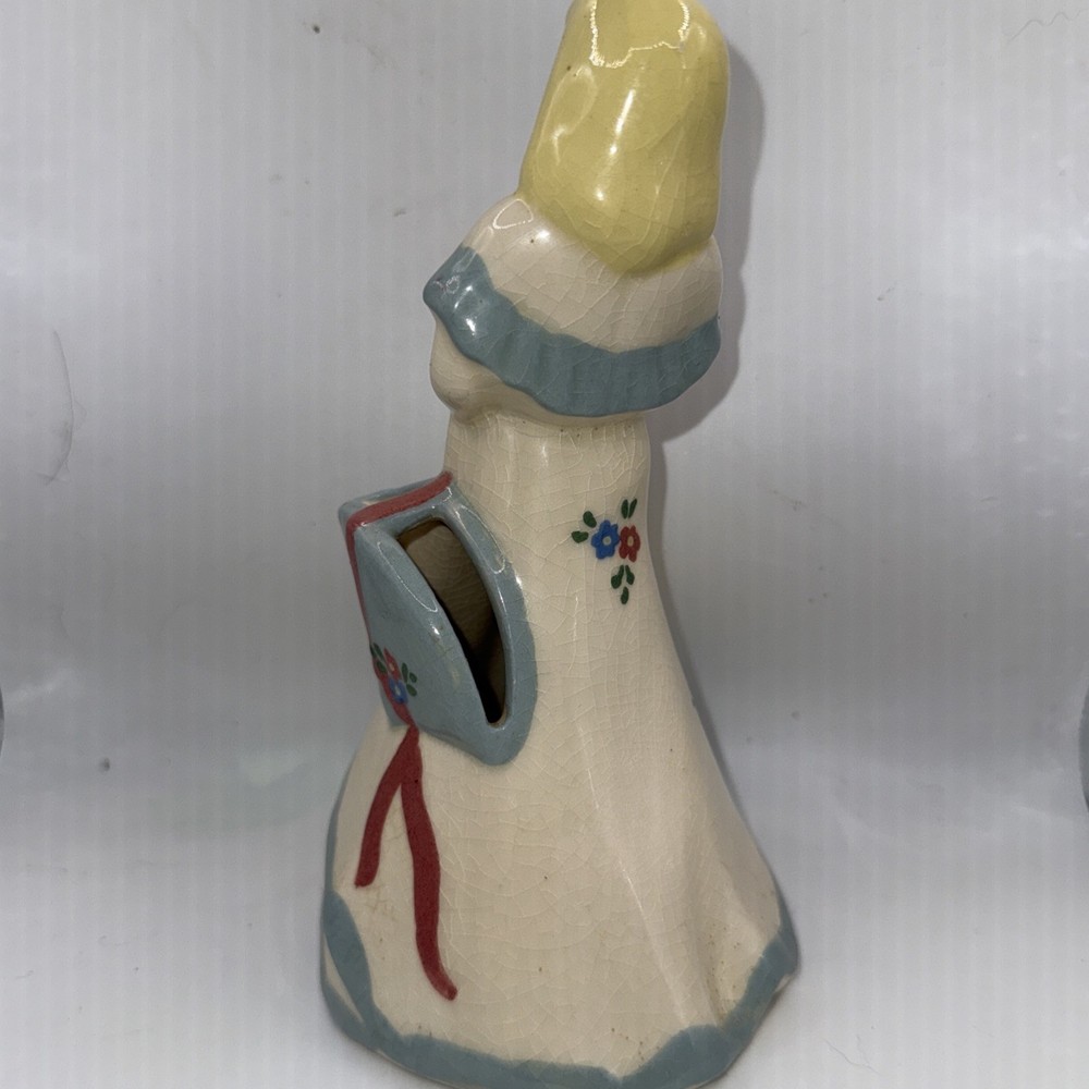 Vintage Weil Ware Ceramic Lady Planter/ Vase