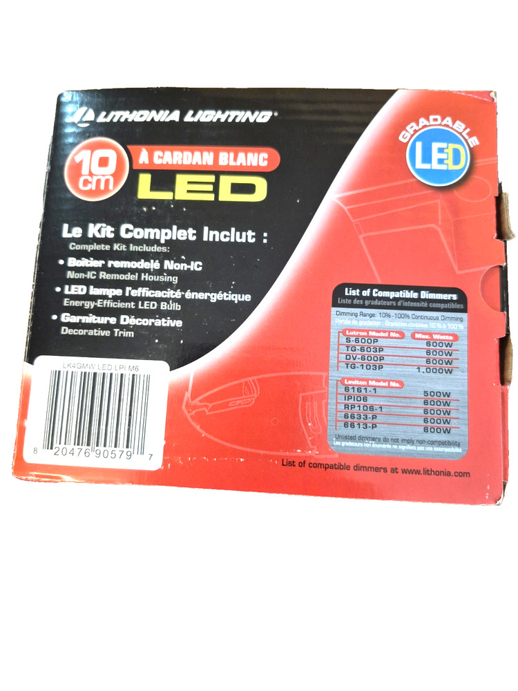 LITHONIA LIGHTING  4” White Recessed Gimbal Integrated LED Lighting Kit