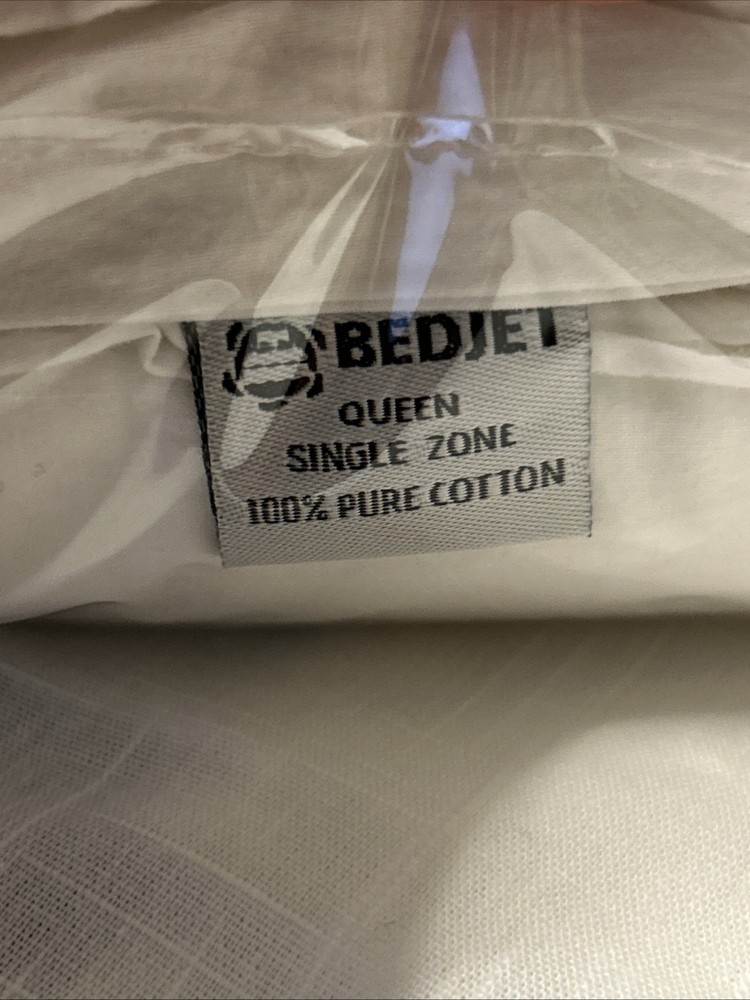 BedJet Cloud Sheet QUEEN SINGLE ZONE 100% Cotton Cooling & Warming Climate Contr