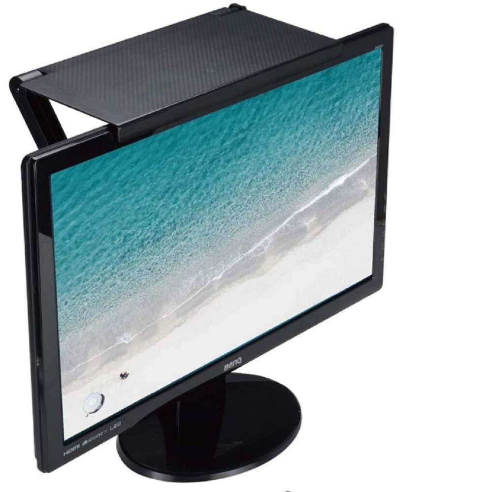 TV Computer Screen Caddy Screen Top Shelf Desktop Adjustable Storage Rack Holder