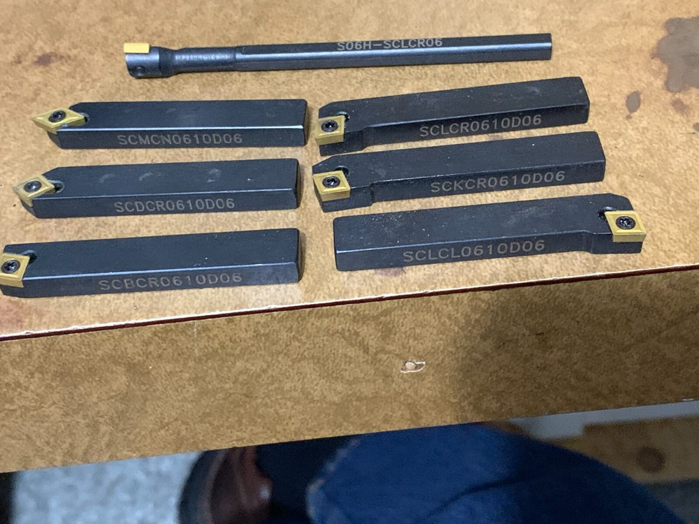 7 Carbide Bits New Condition Including Lined Case- Like New