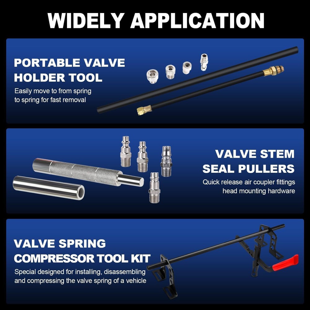 Car Engine Overhead Valve Spring Remover Installer OHV OHC Compressor Tools Kit