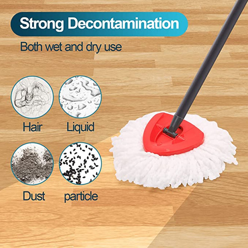 For O-Cedar Spin Mop Replacement Microfiber Mop Head Easy Clean Wring Refill