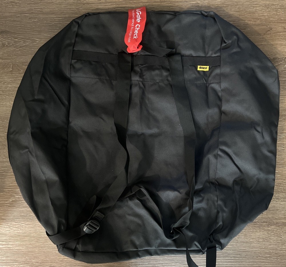 Doona Black Stroller Backpack Carrier Travel Bag Gate Check