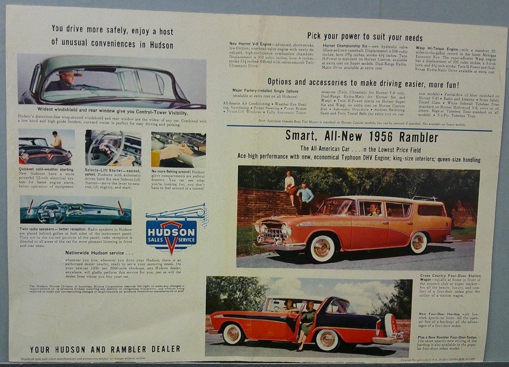 1956 Hudson Sales Catalog
