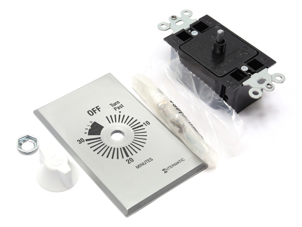 Intermatic FF30MH Spring Wound Countdown Timer, 125-277VAC, Silver