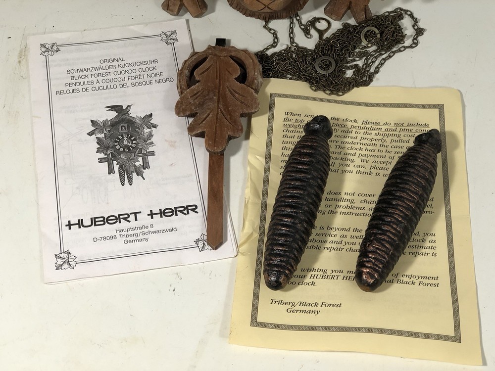 Hubert Herr Black Forest Cuckoo Clock Made In Germany
