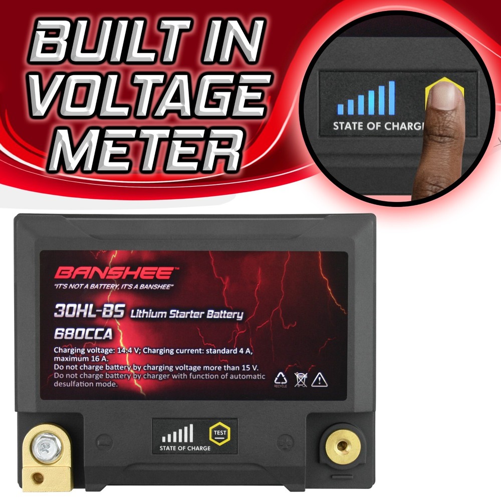 Lightweight YTX30L-BS LiFePO4 Battery