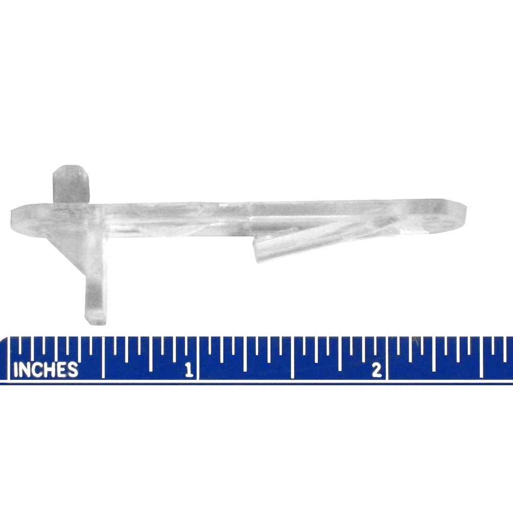 24 Pack Shelf Rest Lockdown Support 3/4" Thick Shelf 5mm diameter Shank Clear