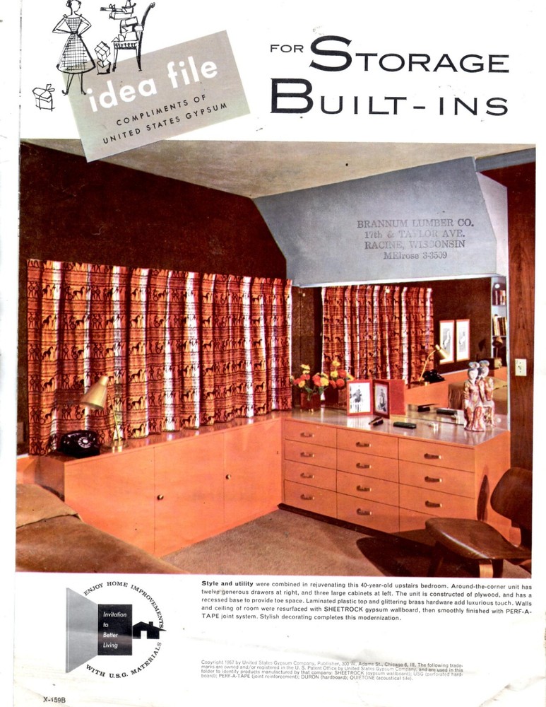 Catalog - Vintage Storage Built-Ins Idea File 1957